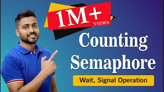 L38 Semaphores  Wait Signal Operation  Counting Semaphore  Example Operating system [upl. by Aicina261]