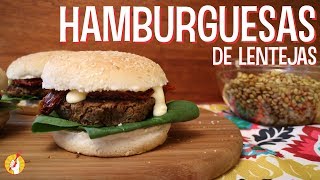 Cómo Hacer HAMBURGUESAS DE LENTEJAS Caseras  Receta Fácil  Tenedor Libre [upl. by Nikral192]