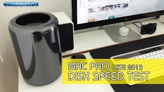 Late 2013 Apple Mac Pro Disk Speed Test [upl. by Nakhsa]