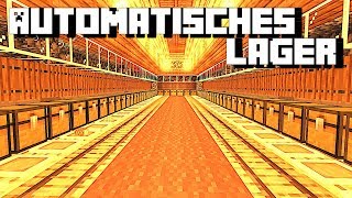 Wie baut man ein vollautomatisches Lager in Minecraft  Minecraft voll automatisches Lager bauen [upl. by Rice]