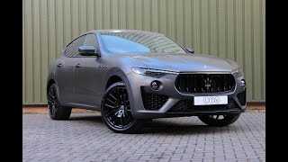 202020 Maserati Levante 30 V6 GranSport Nerissimo ZF 4WD  Grigio lava matte finish amp pan sunroof [upl. by Addiego]