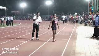 Fastest Girl U17 100m final RDS Erode 2024 [upl. by Atiuqcaj]