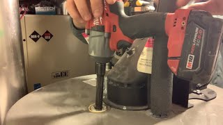 How to remove an Anode Rod  part 2 wrong socket on impact [upl. by Naeroled]