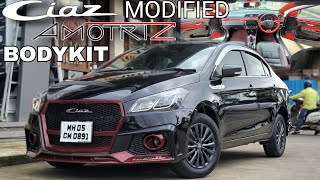 BLACK CIAZ MODIFIED WITH AMOTRIZ AUDI RS STYLE BODYKIT amp SPORTS INTERIOR 📞 98201 87037 [upl. by Ecneret]