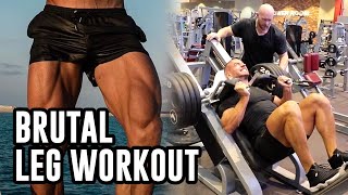 Mike Thurston Trains Legs With BEN PAKULSKI [upl. by Cacia]