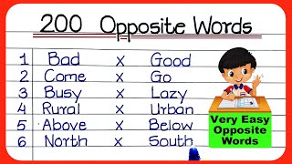 Opposite Words  Opposite Word  Opposite Words in English  Antonyms  opposite words 100 [upl. by Alvie]