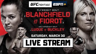 UFC ATLANTIC CITY BLANCHFIELD VS FIOROT LIVESTREAM [upl. by Burris]