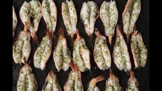 Easy Baked Butterfly Shrimp Keto GlutenFree [upl. by Arondell601]