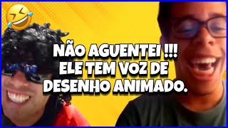 NÃO AGUENTEI ELE TEM VOZ DE DESENHO ANIMADO resenha reelstiktok [upl. by Fine97]