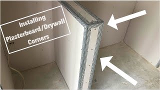 Installing a Plasterboard  Drywall Cornerbead [upl. by Akcinahs503]