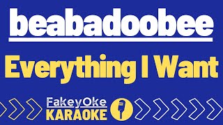 beabadoobee  Everything I Want Karaoke [upl. by Costanza175]