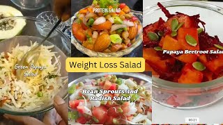 4 Healthy Weight Loss Salad  Low Calorie Salad Recipies  Fast Fat Loss  High Energy Salad [upl. by Erasmus]