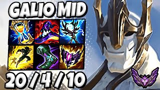 Galio vs Sylas MID  Quadra Kill  Patch 1419 Korea Master ✅ [upl. by Enelyad]