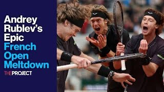 Andrey Rublev’s Epic French Open Meltdown [upl. by Kasevich]