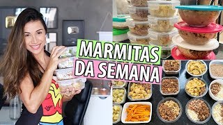 PREPARANDO AS MARMITAS DA SEMANA em 2 horas [upl. by Muire]