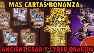 Bonanza Mas Cartas Confirmadas Ancient Gear Cyber Dragon y Crystal Beast TeamSetoX YuGiOh [upl. by Hornstein]