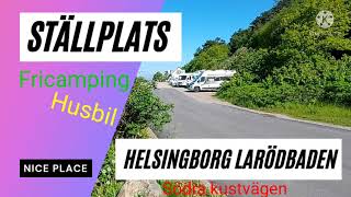 Fricamping ställplatser husbil larödbadet Helsingborg Skåne Sweden [upl. by Raab]