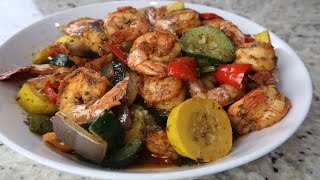 The best shrimp and vegetable  perfect for low carb keto diet [upl. by Joshi294]