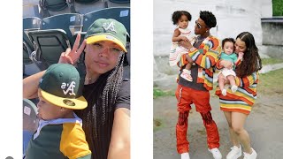 Nba youngboy girlfriends Dej amp Elle put hands on his bm Arcola in front of son Kaell nbayoungboy [upl. by Ming291]