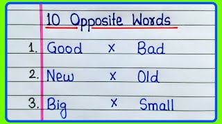 10 Opposite words  Opposite words  Opposite words in English  Opposite word  Opposite words 10 [upl. by Moyna783]