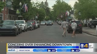 Zionsville residents concerned over plans to enhance downtown area [upl. by Oizirbaf]