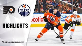 NHL Highlights  Flyers  Oilers 101619 [upl. by Esiralc964]