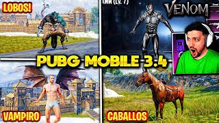 WOW ACTUALIZACION 34 de PUBG MOBILE HALLOWEEN 😨 SKIN VENOM HOMBRES LOBOS y VAMPIROS [upl. by Ferino]