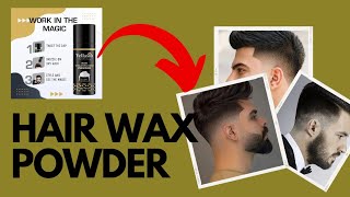 Hair Wax Powder Review wax hairstyle [upl. by Koren]