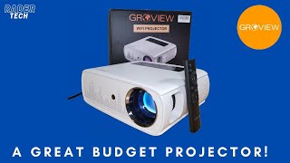 Groview JQ818C Wifi 1080p Projector  Better than expected [upl. by Attezi874]