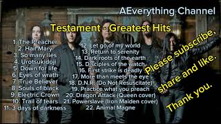 Testament  Greatest Hits Best songs of Testament [upl. by Gavriella]