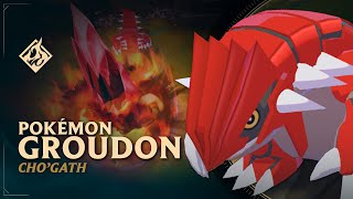 Groudon ChoGath 🔥 Pokémon Edition 🔥 ​​RuneForge—LoL Custom Skins [upl. by Massingill]