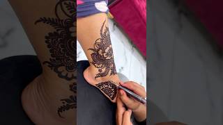 Feet design  part 2 ⭐️🫶🏻 hassanmehndiexpert mehndi hennadesign henna hennaart [upl. by Demetra]