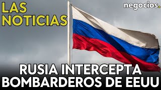 LAS NOTICIAS  Rusia intercepta dos bombarderos de EEUU alerta aérea en Kiev y la OTAN preparada [upl. by Tommie513]