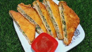 আলু ডিমের পুরে ভরপুর মজাদার স্যান্ডউইচ Sandwich Recipe Nasta Recipi in nishikitchenvlog [upl. by Caddric]