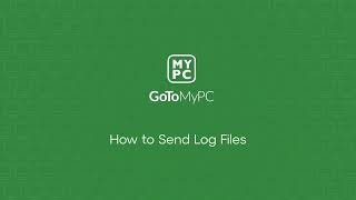 GoToMyPC  How to send a log file [upl. by Niveek658]