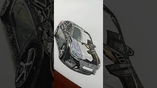 Hyundai Solaris 2 automobile drawing art [upl. by Torruella]