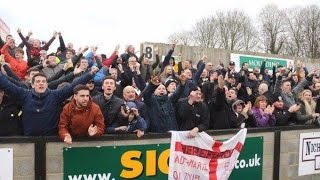 Hereford FC Fans going Mental vs Salisbury FA Vase Semi Final [upl. by Gary]