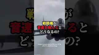 戦闘機が音速を超えるとどうなるの？ 戦闘機 雑学 [upl. by Rici]