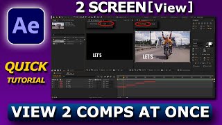 After effects dual screen workspace  quick tip [upl. by Eisinger]