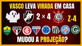 BRASILEIRÃO  VASCO perdeu em casa  Mudou a projeção para o REBAIXAMENTO [upl. by Ardnatal]