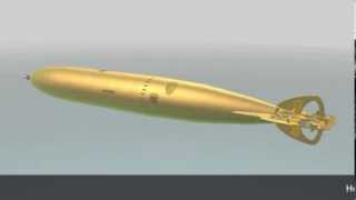 Howell Torpedo 1896 animation short version [upl. by Nonac577]