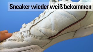 Weiße Schuhe und Sneaker sauber machen [upl. by Pavla]