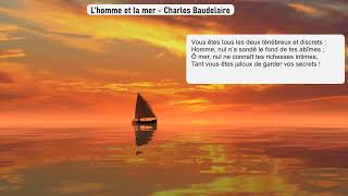 Poème de Charles Baudelaire  Lhomme et la mer [upl. by Harihs833]