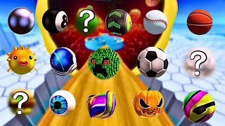 Going Balls Which ball passed with cheat  quotgameplayquot goingballs goingballsgameplay [upl. by Elamrej]