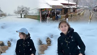 Quetta snowfall 😍hana lake picnic in snowfall 🥶snow 22million kidsvideo quetta [upl. by Dream587]