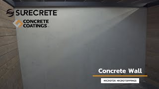 Finishing an Interior Wall with a Microtopping  Make Concrete Walls [upl. by Gayn609]