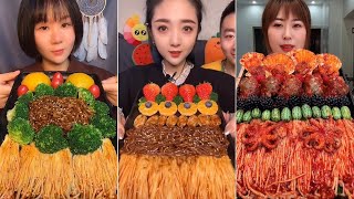 Chinese mukbang eating soo fast can you do that 🌶 🔥 Eating Sound [upl. by Nide121]