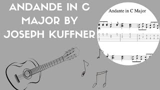 Joseph Kuffners Classical Guitar Andante  Affordable Sheet Music [upl. by Ididn]