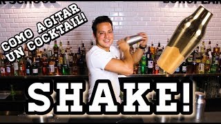 COMO AGITAR UN COCKTAIL  SHAKE  TUTORIAL BARTENDER [upl. by Currie578]