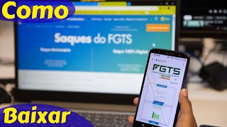 Como Baixar o Aplicativo do FGTS no Android e iPhone [upl. by Roldan]